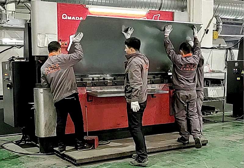 press brake bending follower support