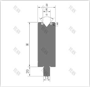  Press Brake V Dies with Shoulder Rollers