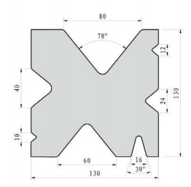 Press Brake 4 Way Dies