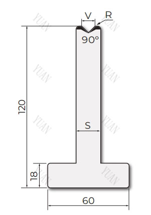 T Shape Single V Die for Amada Press Brake Machine