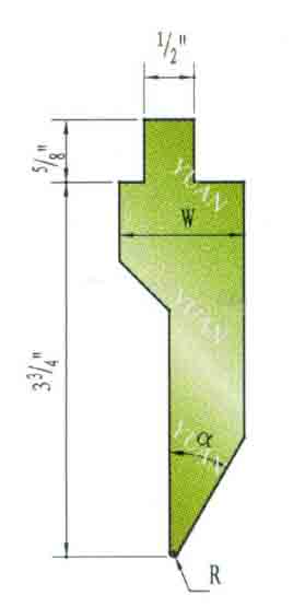 American Style 85 Degree Press Brake Punch