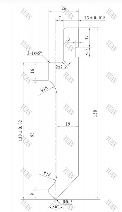 Electric Press Brake Punches