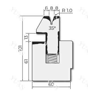 Spring Loaded Hemming Dies for Press Brake